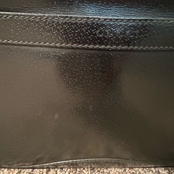 Gucci Black Clutch Vintage Or Men’s or Women’s Toiletry Bag - Red Inside - Picture 4 of 16